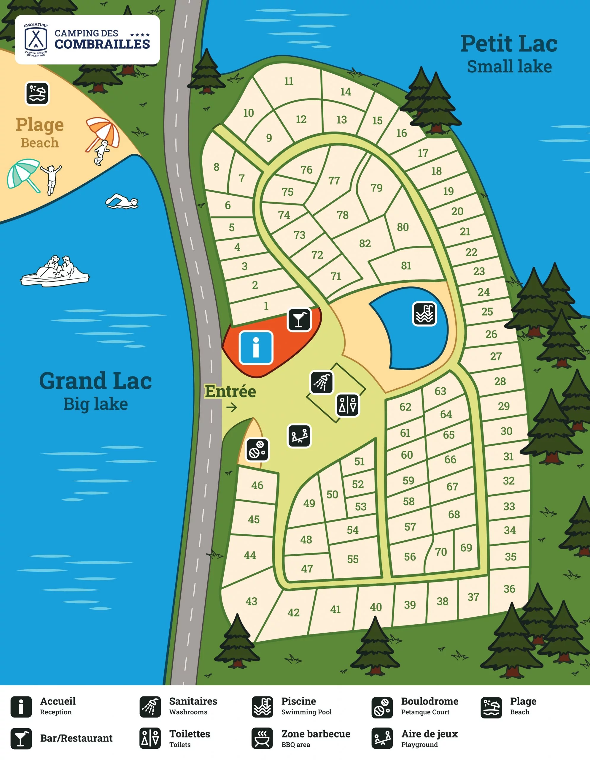 Plan du camping
