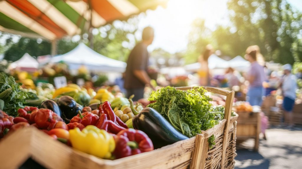 Les marchés d’Auvergne, une immersion dans la vie locale fresh produce at a vibrant farmers market